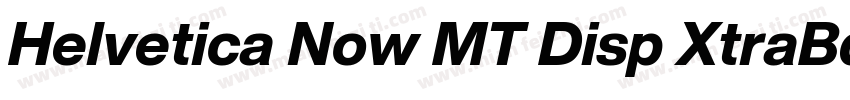 Helvetica Now MT Disp XtraBd字体转换